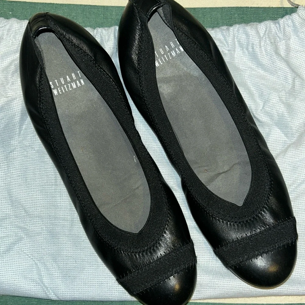 Stuart Weitzman Ballet Flats size 7 1/2 narrow. Comes with dust cover. - Picture 1 of 7